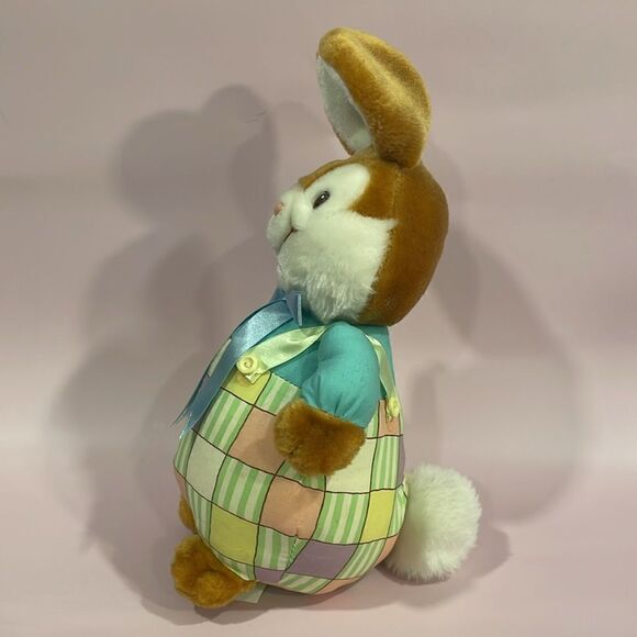Bloomer Bunny Plush Stuffed Animal Vintage Easter Rabbit 1989 American Greetings - Picture 2 of 9